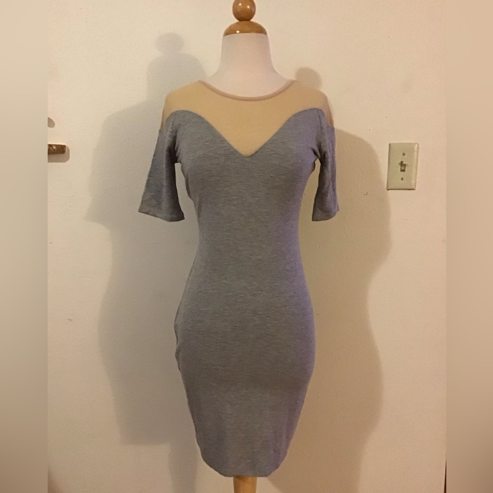 Laugh Cry Repeat Grey Dress Size Small